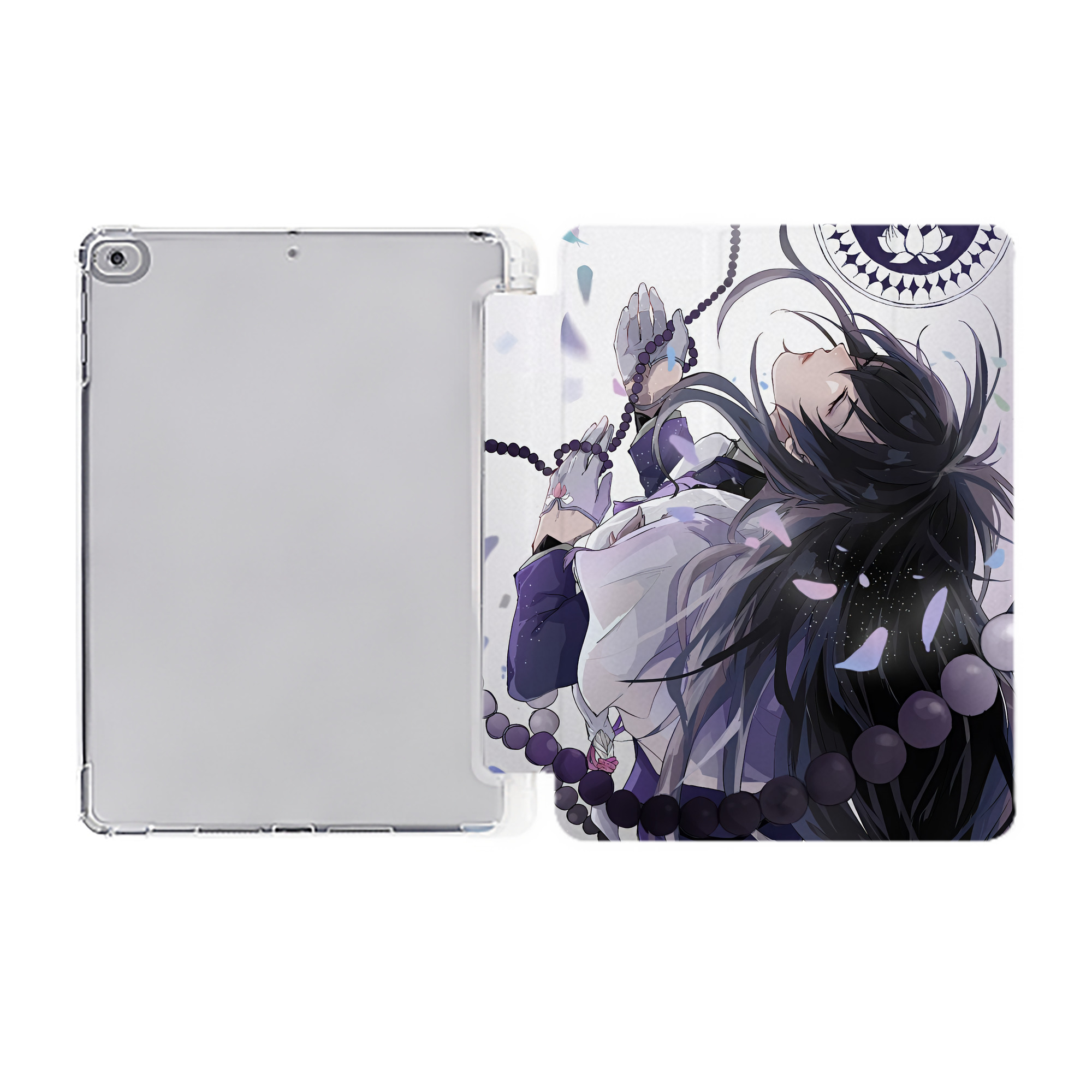 （画像用） 刀剣乱舞 Touken Ranbu IPad ケース ペン収納付き 三つ折りスタンド PUレザー×シリコン 対応機種9.5/10.5/10.9インチ